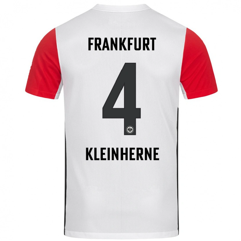Danxen Uomo Maglia Sophia Kleinherne #4 Bianco Rosso Kit Gara Home 2024/25 Maglietta