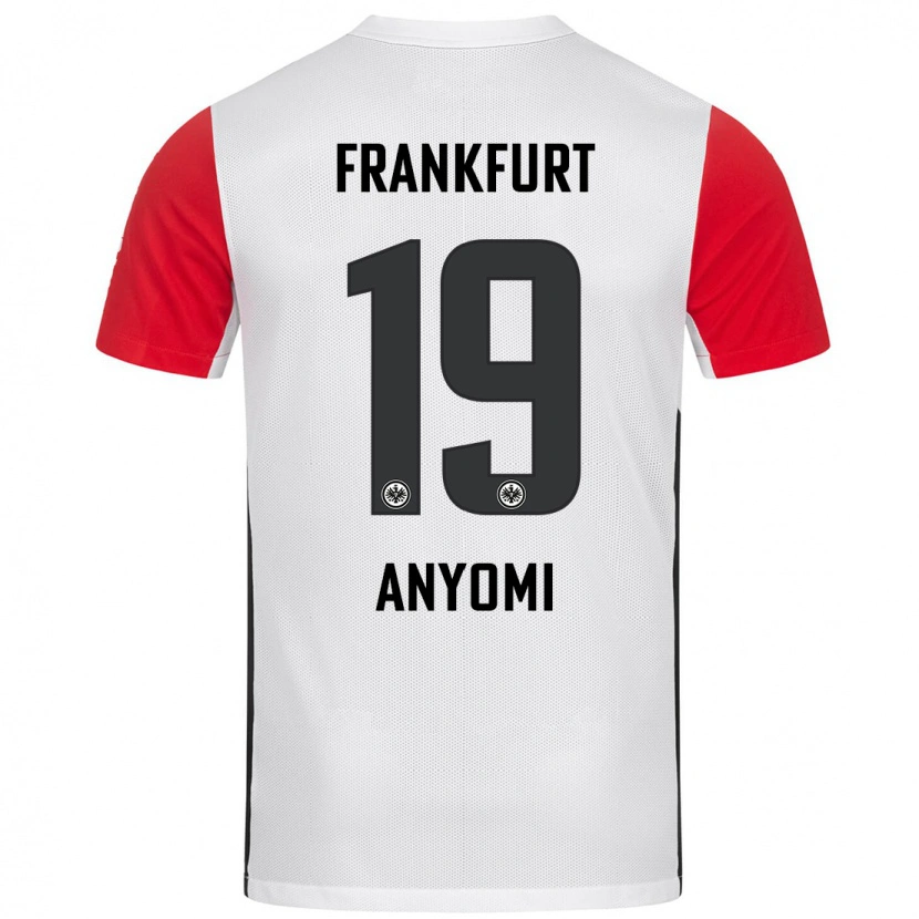 Danxen Uomo Maglia Nicole Anyomi #19 Bianco Rosso Kit Gara Home 2024/25 Maglietta