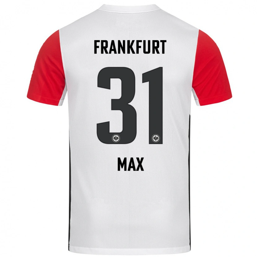 Danxen Uomo Maglia Philipp Max #31 Bianco Rosso Kit Gara Home 2024/25 Maglietta