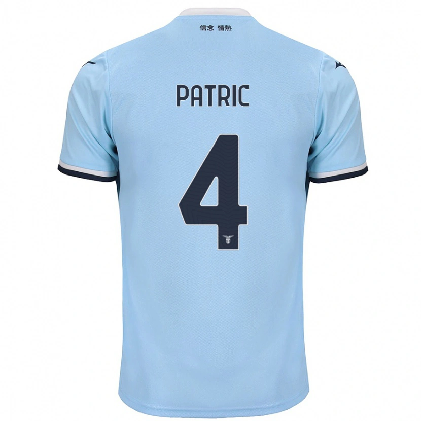 Danxen Uomo Maglia Patric #4 Blu Kit Gara Home 2024/25 Maglietta