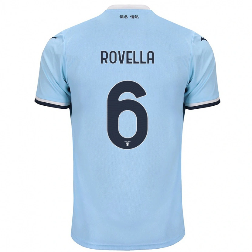 Danxen Uomo Maglia Nicolò Rovella #6 Blu Kit Gara Home 2024/25 Maglietta