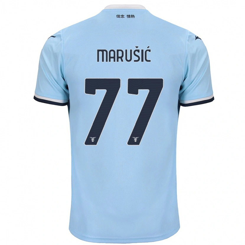 Danxen Uomo Maglia Adam Marusic #77 Blu Kit Gara Home 2024/25 Maglietta