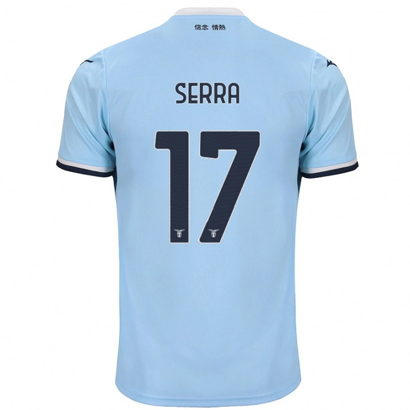 Danxen Uomo Maglia Federico Serra #17 Blu Kit Gara Home 2024/25 Maglietta