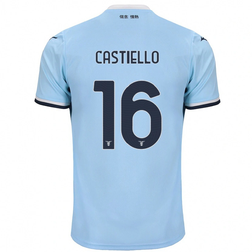 Danxen Uomo Maglia Antonietta Castiello #16 Blu Kit Gara Home 2024/25 Maglietta