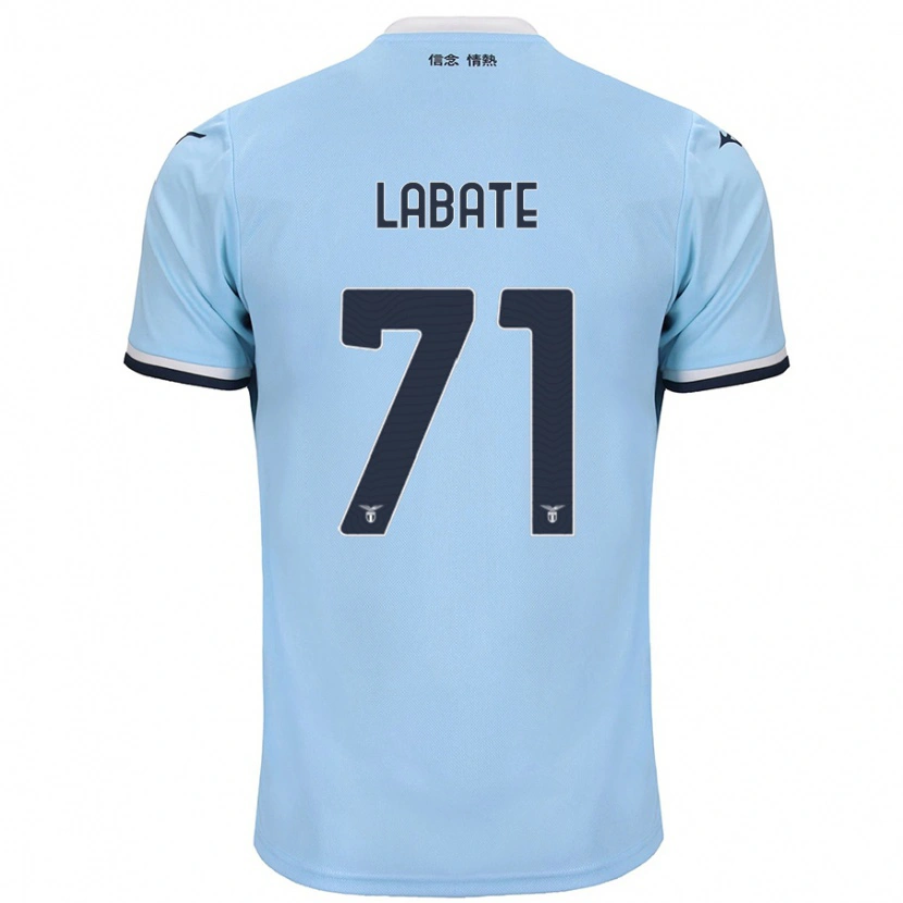 Danxen Uomo Maglia Camilla Labate #71 Blu Kit Gara Home 2024/25 Maglietta