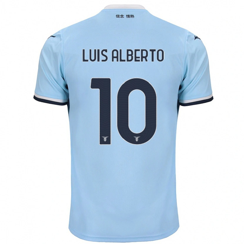 Danxen Uomo Maglia Luis Alberto #10 Blu Kit Gara Home 2024/25 Maglietta