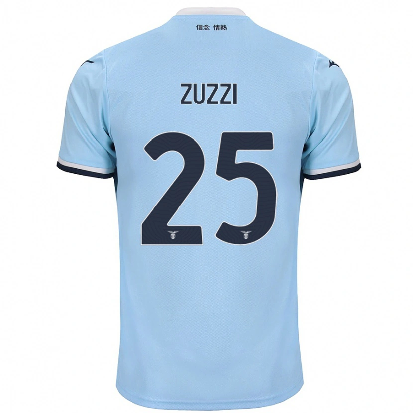 Danxen Uomo Maglia Giorgia Zuzzi #25 Blu Kit Gara Home 2024/25 Maglietta