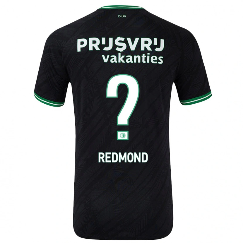 Danxen Uomo Maglia Charoy Redmond #0 Nero Verde Kit Gara Away 2024/25 Maglietta