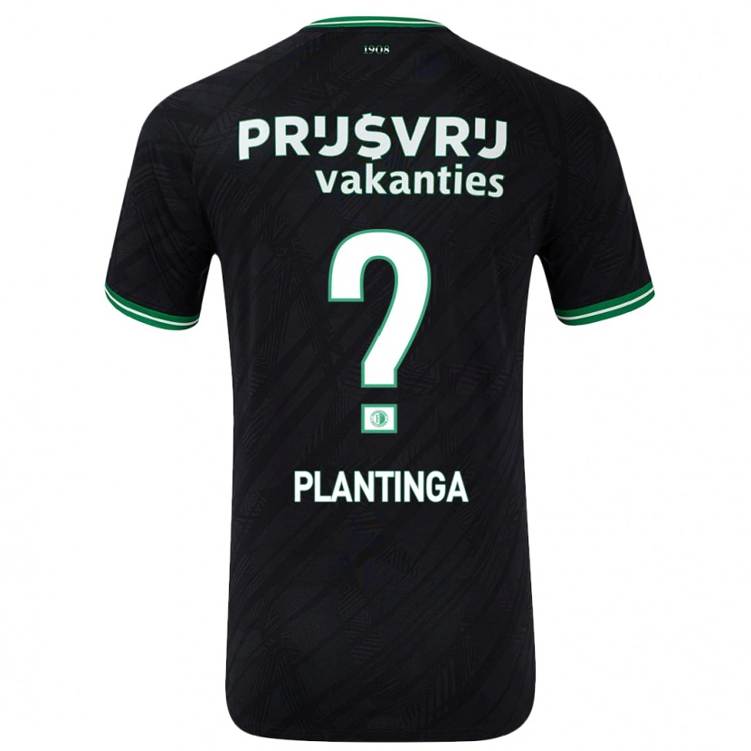 Danxen Uomo Maglia Boaz Plantinga #0 Nero Verde Kit Gara Away 2024/25 Maglietta
