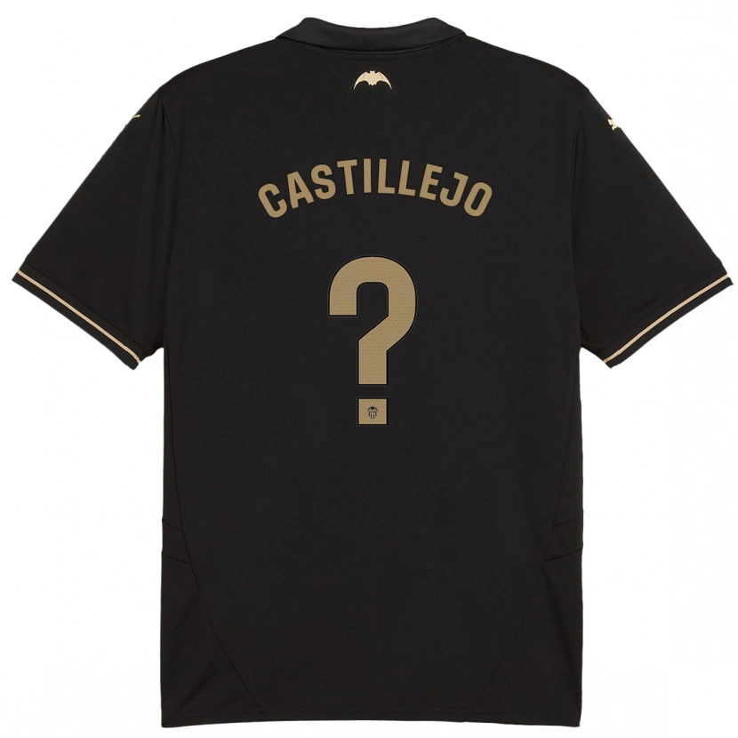 Danxen Uomo Maglia Samu Castillejo #0 Nero Kit Gara Away 2024/25 Maglietta
