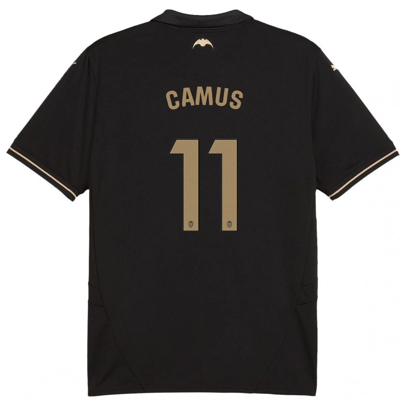 Danxen Uomo Maglia Marco Camus #11 Nero Kit Gara Away 2024/25 Maglietta