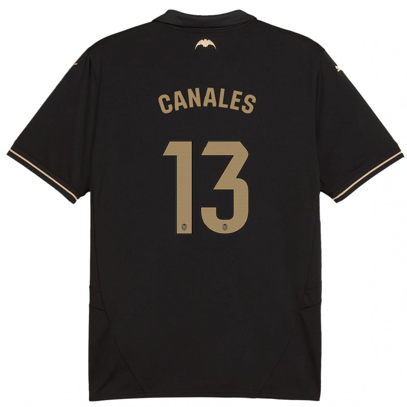 Danxen Uomo Maglia Antonia Canales #13 Nero Kit Gara Away 2024/25 Maglietta
