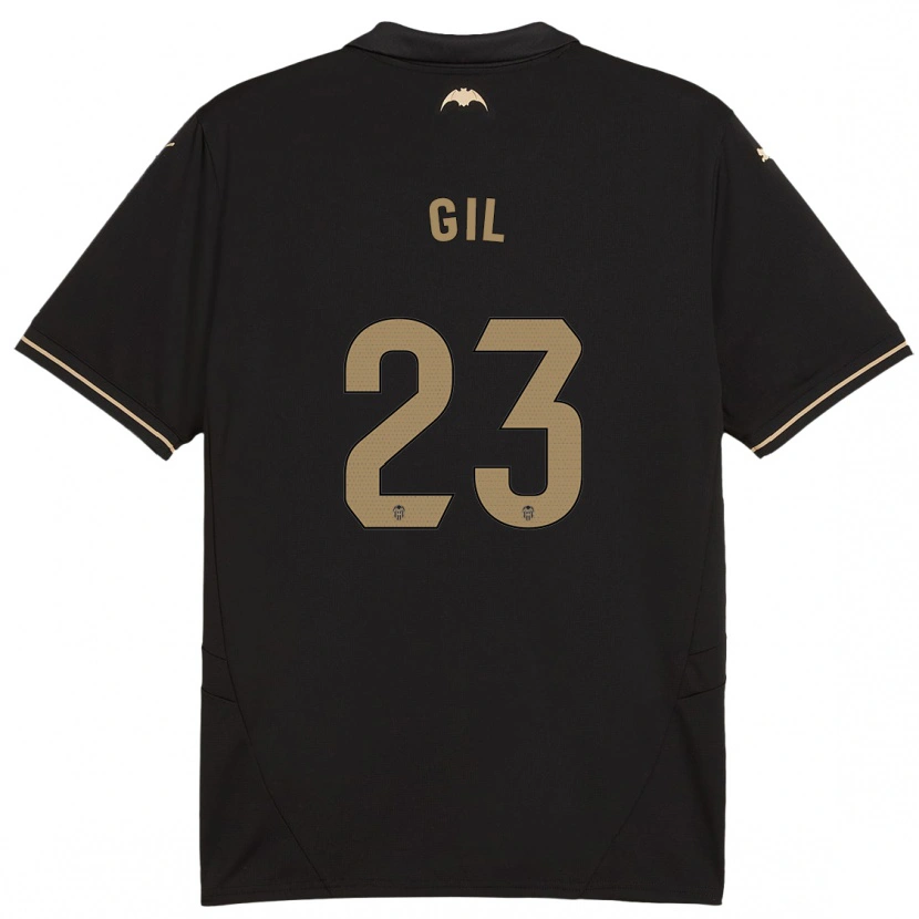 Danxen Uomo Maglia Elena Gil #23 Nero Kit Gara Away 2024/25 Maglietta