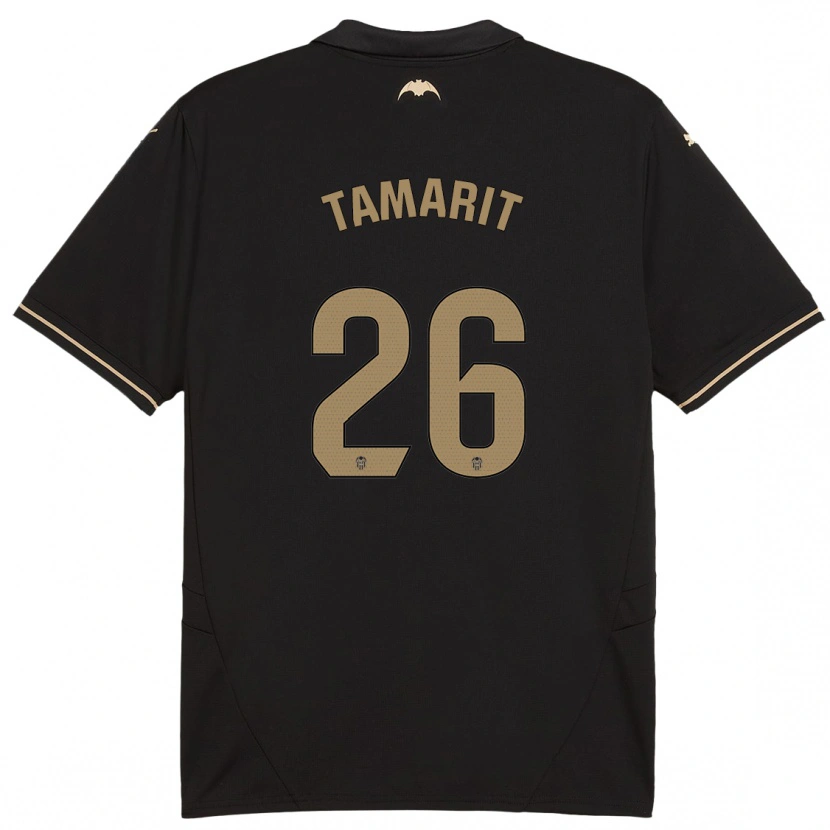 Danxen Uomo Maglia Sara Tamarit #26 Nero Kit Gara Away 2024/25 Maglietta
