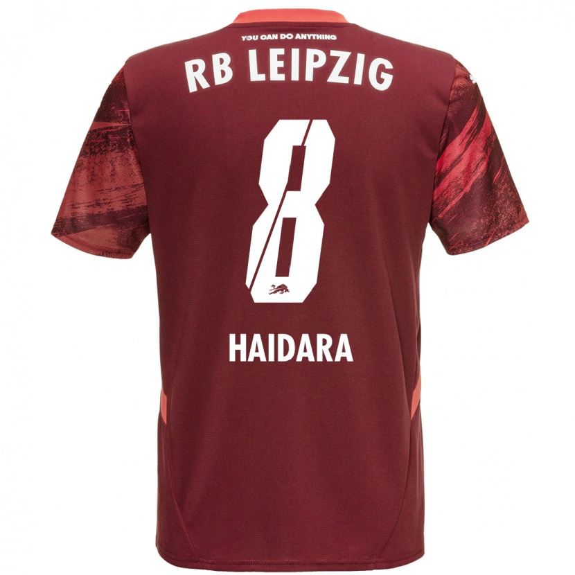 Danxen Uomo Maglia Amadou Haidara #8 Borgogna Kit Gara Away 2024/25 Maglietta