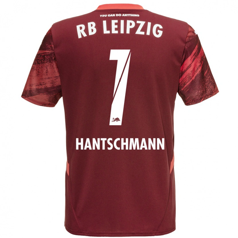 Danxen Uomo Maglia Franz Hantschmann #1 Borgogna Kit Gara Away 2024/25 Maglietta