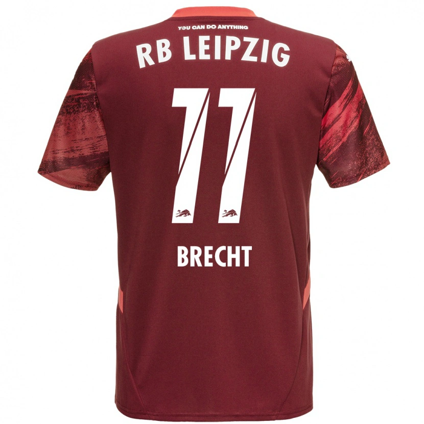 Danxen Uomo Maglia Barbara Brecht #11 Borgogna Kit Gara Away 2024/25 Maglietta