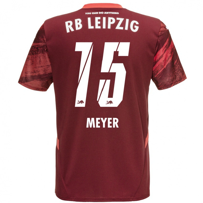 Danxen Uomo Maglia Tim Meyer #15 Borgogna Kit Gara Away 2024/25 Maglietta