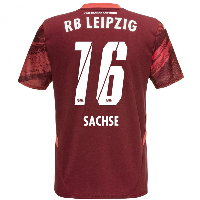 Danxen Uomo Maglia Jakob Sachse #16 Borgogna Kit Gara Away 2024/25 Maglietta