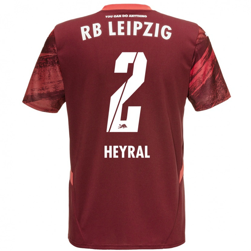 Danxen Uomo Maglia Neo Heyral #2 Borgogna Kit Gara Away 2024/25 Maglietta