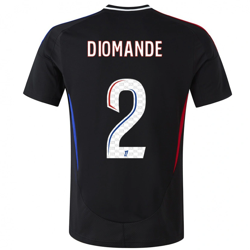 Danxen Uomo Maglia Sinaly Diomandé #2 Nero Kit Gara Away 2024/25 Maglietta