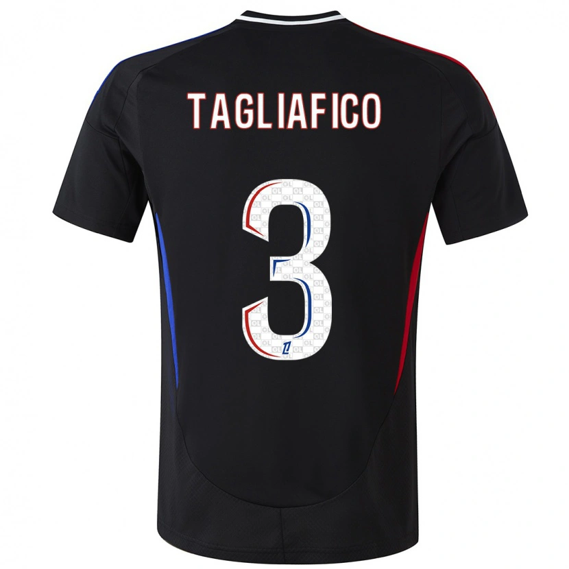 Danxen Uomo Maglia Nicolás Tagliafico #3 Nero Kit Gara Away 2024/25 Maglietta