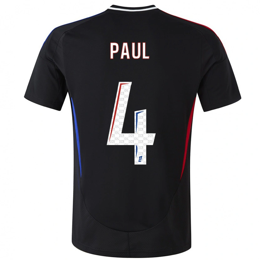 Danxen Uomo Maglia Paul Akouokou #4 Nero Kit Gara Away 2024/25 Maglietta