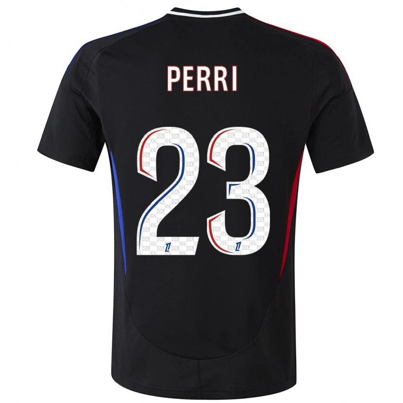 Danxen Uomo Maglia Lucas Perri #23 Nero Kit Gara Away 2024/25 Maglietta