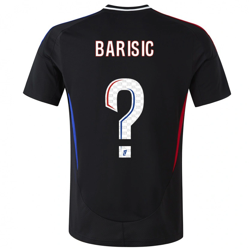 Danxen Uomo Maglia Téo Barisic #0 Nero Kit Gara Away 2024/25 Maglietta