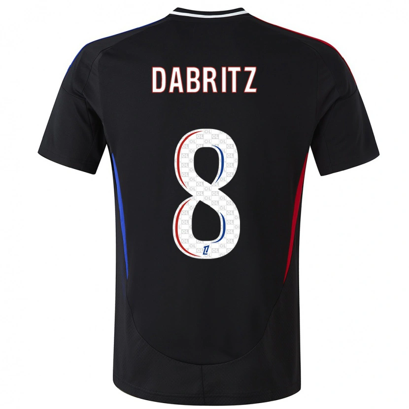 Danxen Uomo Maglia Sara Däbritz #8 Nero Kit Gara Away 2024/25 Maglietta