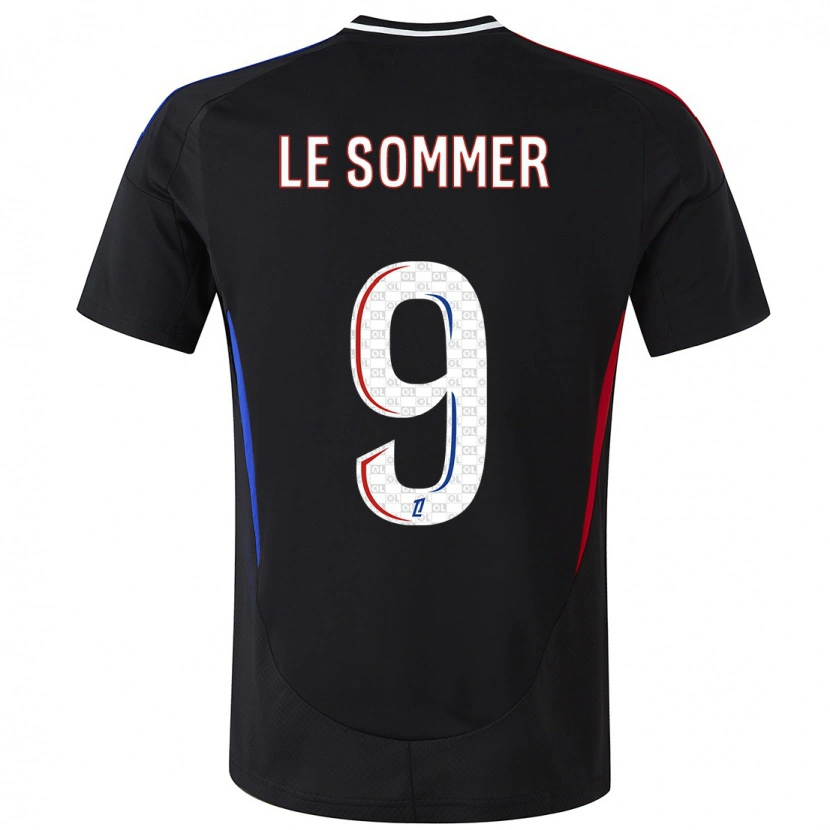 Danxen Uomo Maglia Eugénie Le Sommer #9 Nero Kit Gara Away 2024/25 Maglietta