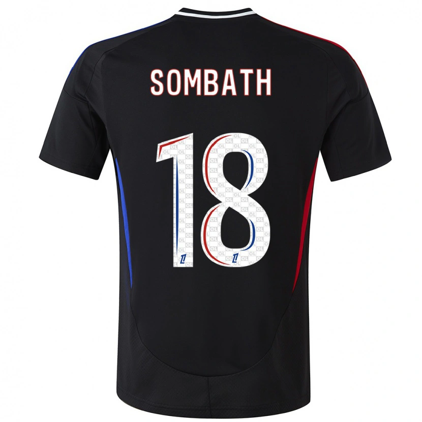 Danxen Uomo Maglia Alice Sombath #18 Nero Kit Gara Away 2024/25 Maglietta