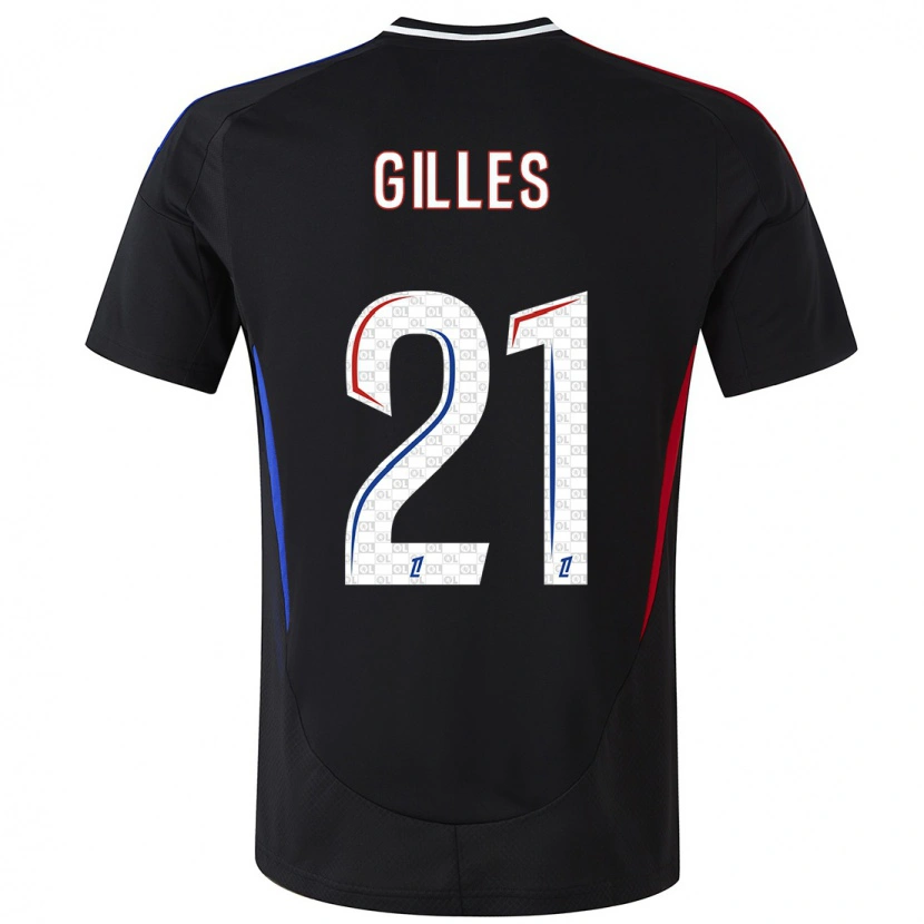 Danxen Uomo Maglia Vanessa Gilles #21 Nero Kit Gara Away 2024/25 Maglietta