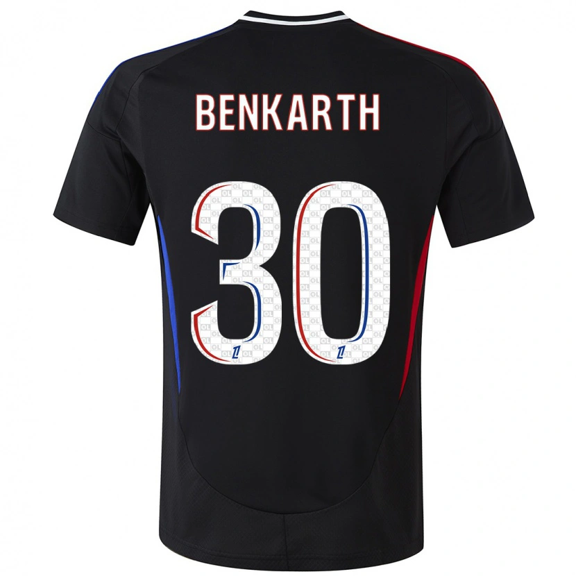 Danxen Uomo Maglia Laura Benkarth #30 Nero Kit Gara Away 2024/25 Maglietta