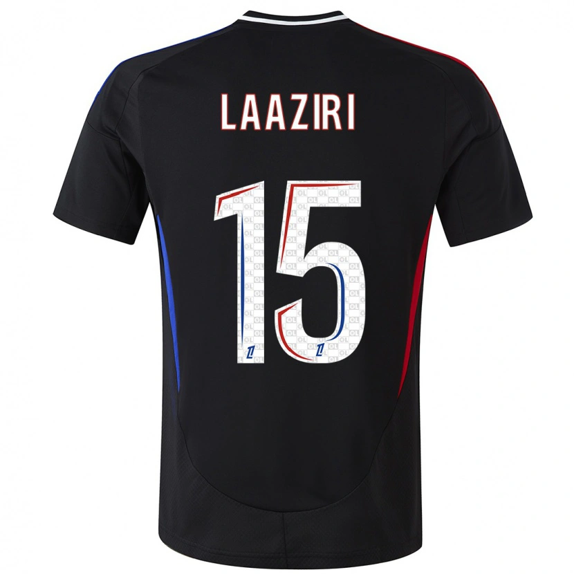 Danxen Uomo Maglia Achraf Laâziri #15 Nero Kit Gara Away 2024/25 Maglietta