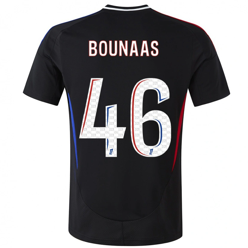Danxen Uomo Maglia Idris Bounaas #46 Nero Kit Gara Away 2024/25 Maglietta