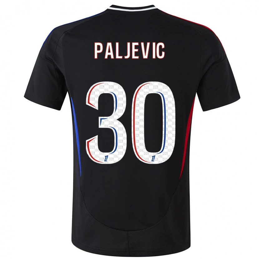 Danxen Uomo Maglia Alyssia Paljevic #30 Nero Kit Gara Away 2024/25 Maglietta