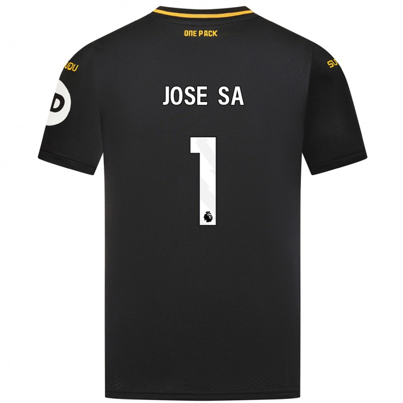 Danxen Uomo Maglia José Sá #1 Nero Kit Gara Away 2024/25 Maglietta