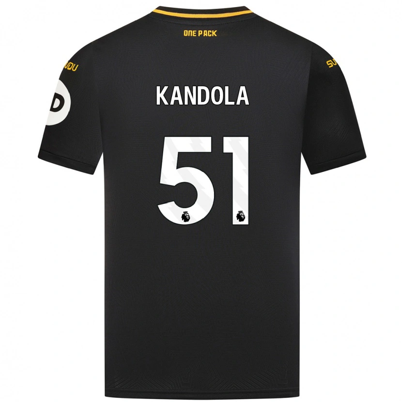 Danxen Uomo Maglia Kam Kandola #51 Nero Kit Gara Away 2024/25 Maglietta