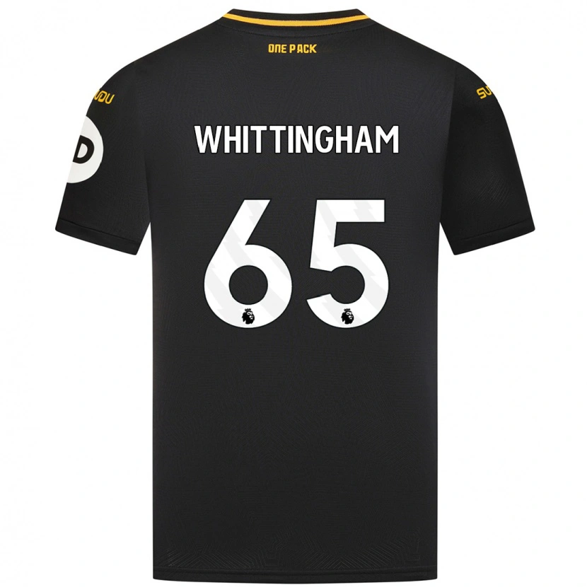 Danxen Uomo Maglia Matthew Whittingham #65 Nero Kit Gara Away 2024/25 Maglietta
