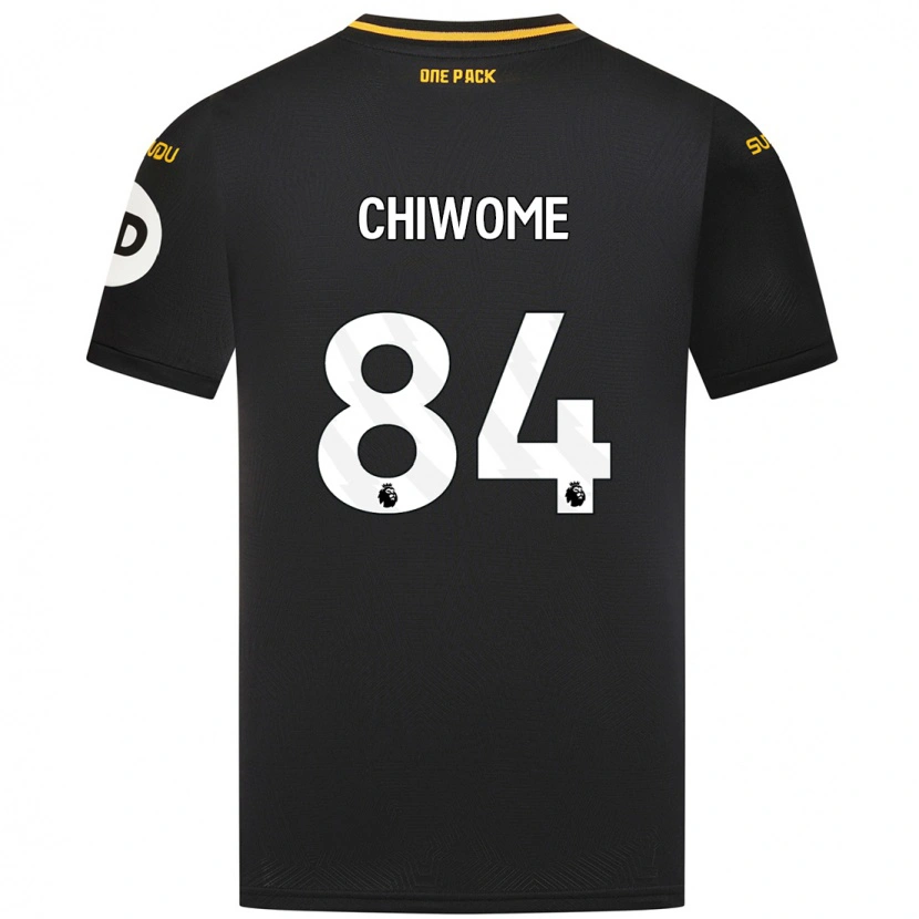 Danxen Uomo Maglia Leon Chiwome #84 Nero Kit Gara Away 2024/25 Maglietta