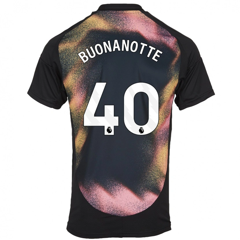 Danxen Uomo Maglia Facundo Buonanotte #40 Nero Bianco Kit Gara Away 2024/25 Maglietta