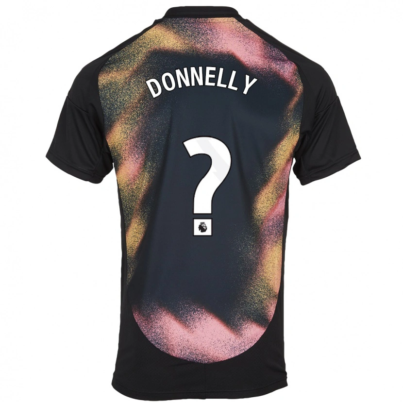 Danxen Uomo Maglia Ryan Donnelly #0 Nero Bianco Kit Gara Away 2024/25 Maglietta