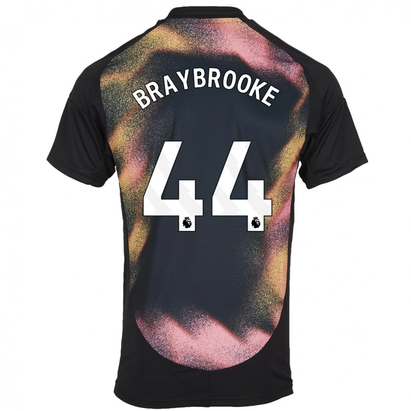 Danxen Uomo Maglia Sammy Braybrooke #44 Nero Bianco Kit Gara Away 2024/25 Maglietta