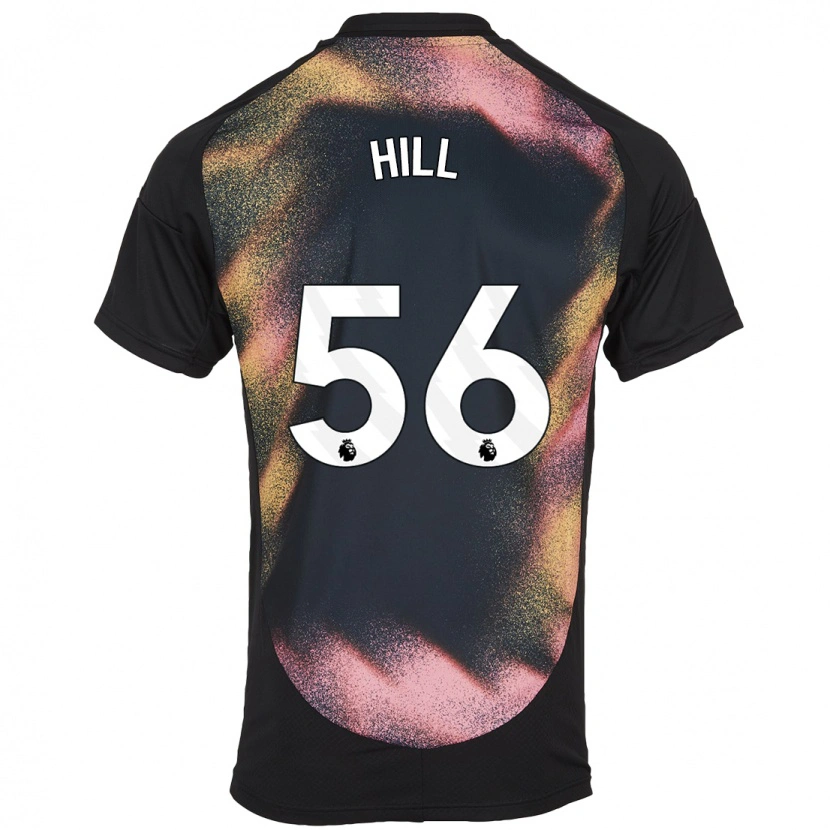 Danxen Uomo Maglia Deniche Hill #56 Nero Bianco Kit Gara Away 2024/25 Maglietta