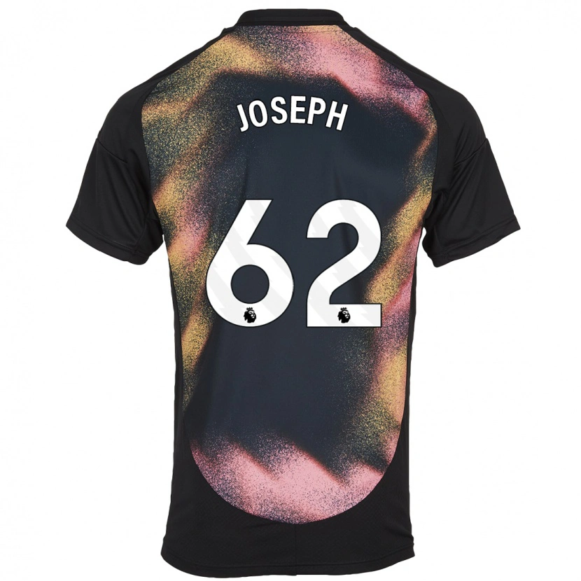 Danxen Uomo Maglia Jayden Joseph #62 Nero Bianco Kit Gara Away 2024/25 Maglietta
