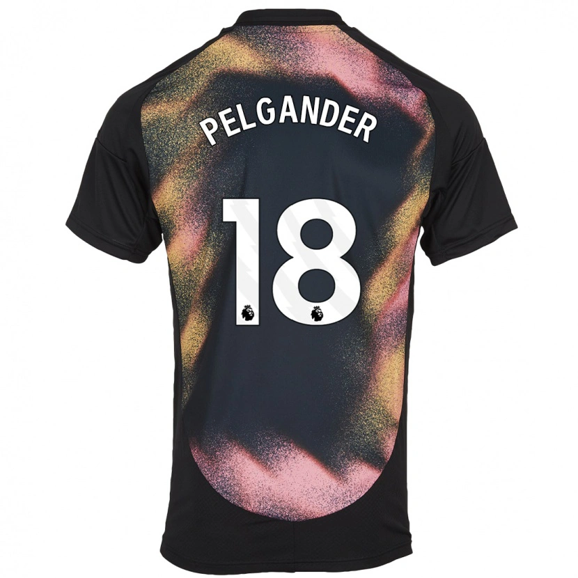 Danxen Uomo Maglia Emilia Pelgander #18 Nero Bianco Kit Gara Away 2024/25 Maglietta