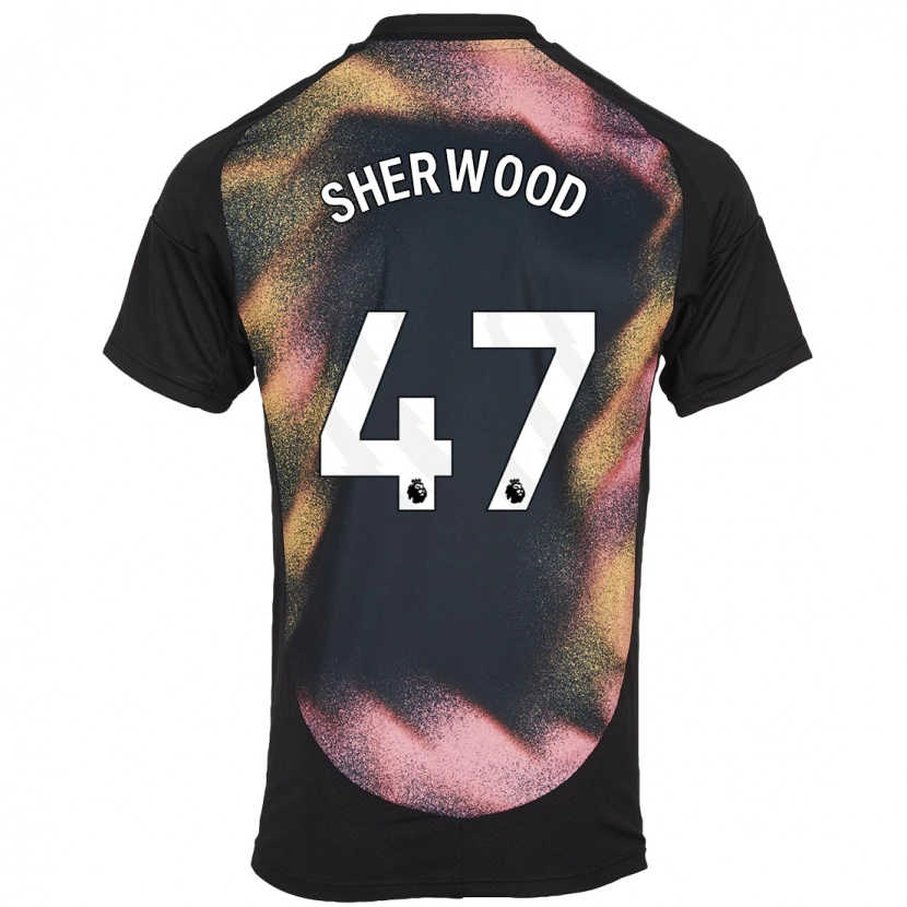Danxen Uomo Maglia Simone Sherwood #47 Nero Bianco Kit Gara Away 2024/25 Maglietta