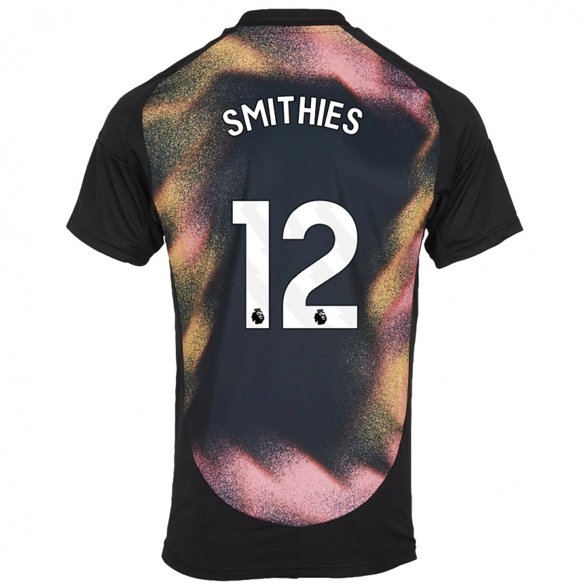 Danxen Uomo Maglia Alex Smithies #12 Nero Bianco Kit Gara Away 2024/25 Maglietta