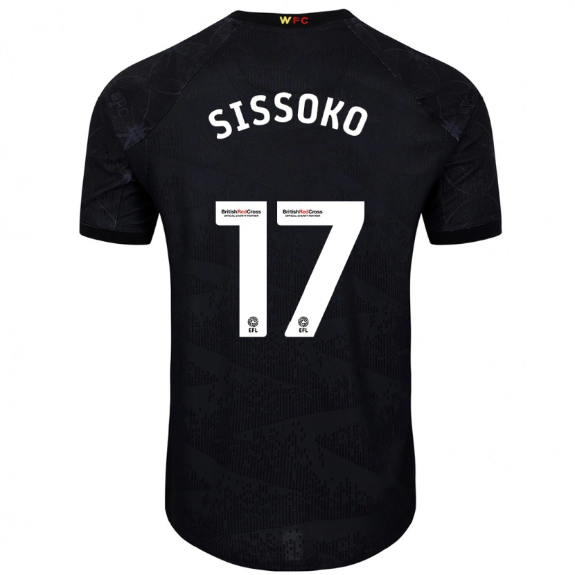 Danxen Uomo Maglia Moussa Sissoko #17 Nero Bianco Kit Gara Away 2024/25 Maglietta